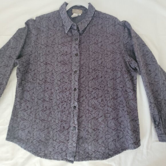 Territory Ahead Purple Gray Long Sleeve Womens  Shirt XL - Picture 5 of 13